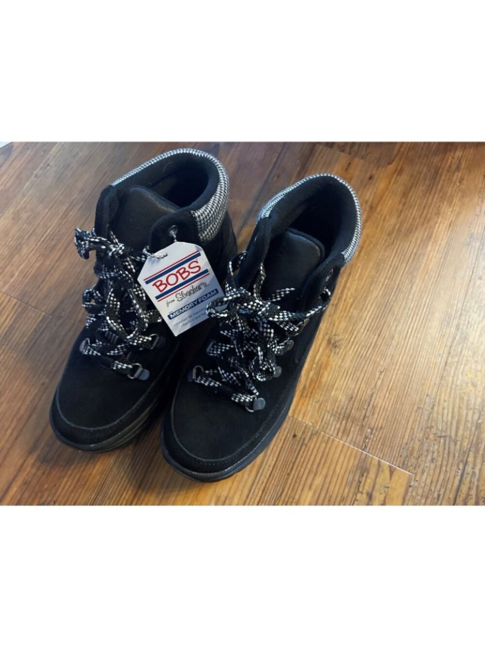 Skechers Bobs Broadies Hiker Boot - Memory Foam, Black, Size 6.5 US New With Tag - Picture 5 of 5